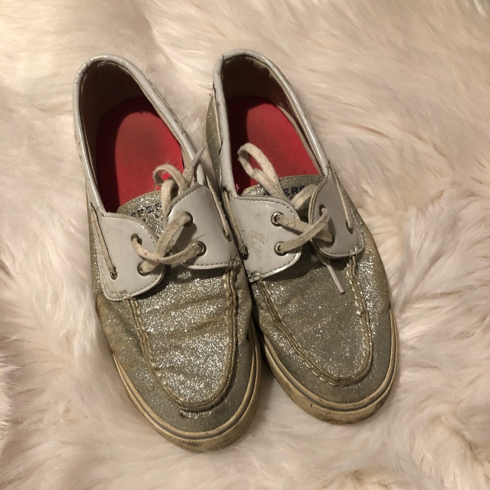 Glitter sperry’s size 9